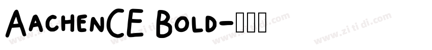 AachenCE Bold字体转换